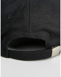 Мужская черная бейсболка от Selected