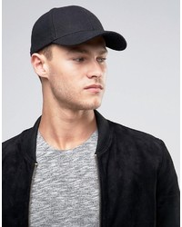 Мужская черная бейсболка от Selected