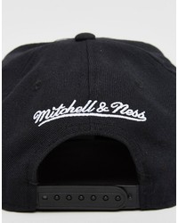 Мужская черная бейсболка от Mitchell & Ness