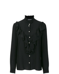 Черная блуза на пуговицах от Boutique Moschino