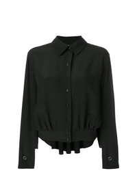 Черная блуза на пуговицах от Chloé