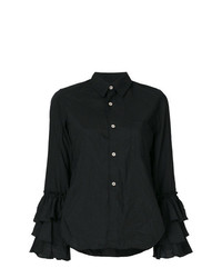 Черная блуза на пуговицах от Comme Des Garcons Comme Des Garcons