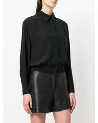 Черная блуза на пуговицах от Chloé