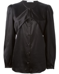 Черная блуза на пуговицах от Givenchy