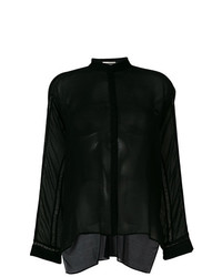 Черная блуза на пуговицах от Isabel Benenato