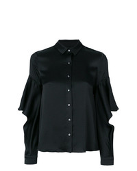 Черная блуза на пуговицах от L'Autre Chose