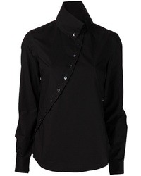 Черная блуза на пуговицах от McQ by Alexander McQueen