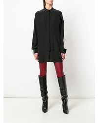 Черная блуза на пуговицах от Haider Ackermann