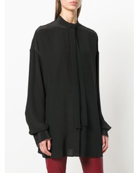 Черная блуза на пуговицах от Haider Ackermann