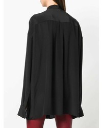 Черная блуза на пуговицах от Haider Ackermann