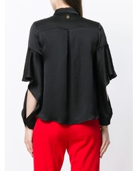 Черная блуза на пуговицах от L'Autre Chose