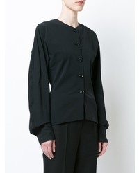 Черная блуза на пуговицах от Lemaire
