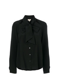 Черная блуза на пуговицах от Temperley London