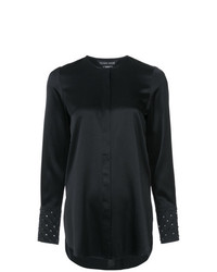 Черная блуза на пуговицах от Thomas Wylde