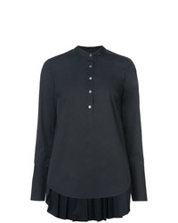 Черная блуза на пуговицах от Veronica Beard