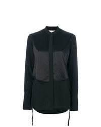 Черная блуза на пуговицах от Victoria Victoria Beckham