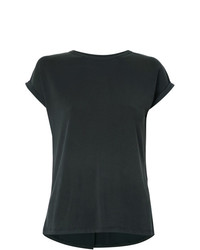 Черная блуза с коротким рукавом со складками от Uma Raquel Davidowicz