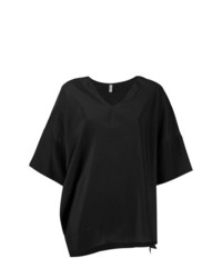 Черная блуза с коротким рукавом от 08sircus