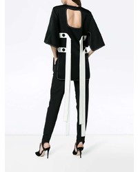 Черная блуза с коротким рукавом от Ellery