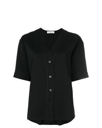 Черная блуза с коротким рукавом от Golden Goose Deluxe Brand