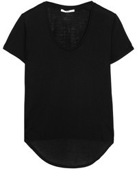 Черная блуза с коротким рукавом от Helmut Lang