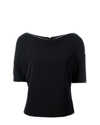 Черная блуза с коротким рукавом от Jeremy Scott
