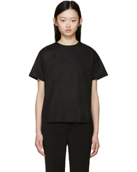 Черная блуза с коротким рукавом от Jil Sander
