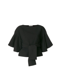 Черная блуза с коротким рукавом от L'Autre Chose
