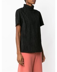 Черная блуза с коротким рукавом от Olympiah