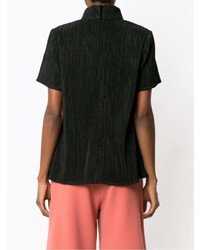 Черная блуза с коротким рукавом от Olympiah