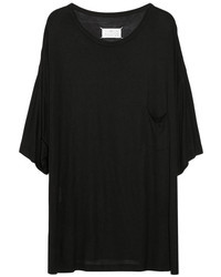 Черная блуза с коротким рукавом от Maison Martin Margiela