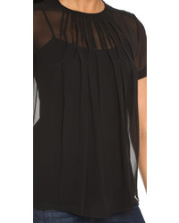 Черная блуза с коротким рукавом от Marc by Marc Jacobs