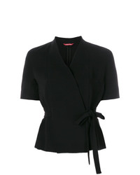 Черная блуза с коротким рукавом от Max Mara Studio