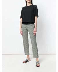 Черная блуза с коротким рукавом от Theory