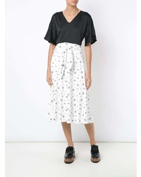 Черная блуза с коротким рукавом от Olympiah