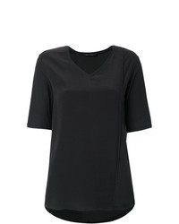 Черная блуза с коротким рукавом от Uma Raquel Davidowicz