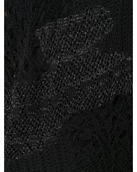 Черная блузка в сеточку от Diesel