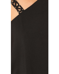 Черная блузка из бисера от Ramy Brook