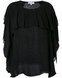 Черная блузка с вырезом от IRO