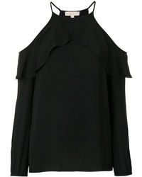 Черная блузка с вырезом от MICHAEL Michael Kors