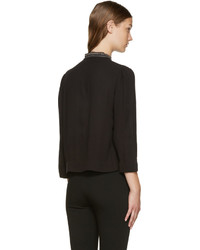 Черная блузка с вышивкой от Etoile Isabel Marant