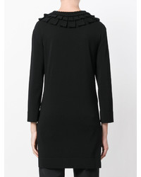 Черная блузка с вышивкой от Ermanno Scervino