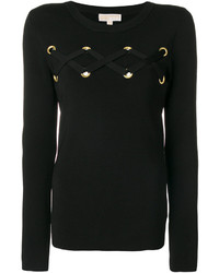 Черная блузка с вышивкой от MICHAEL Michael Kors
