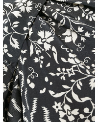 Черная блузка с геометрическим рисунком от Isabel Marant