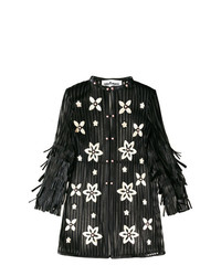 Черная блузка с длинным рукавом с цветочным принтом от Caban Romantic