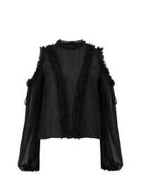Черная блузка с длинным рукавом от Alexis