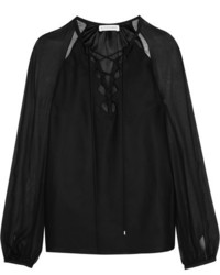 Черная блузка с длинным рукавом от Altuzarra