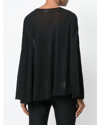 Черная блузка с длинным рукавом от Giambattista Valli