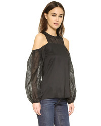 Черная блузка с длинным рукавом от Nicholas