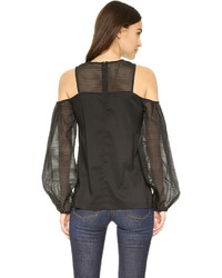 Черная блузка с длинным рукавом от Nicholas